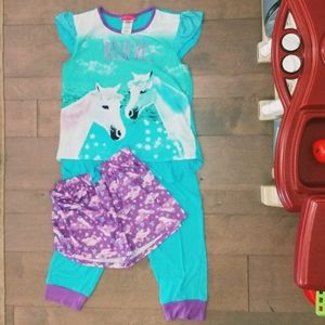 3-piece pajama set for girls